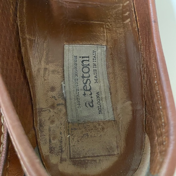 A. Testoni made in Italy brown loafer - Picture 3 of 5